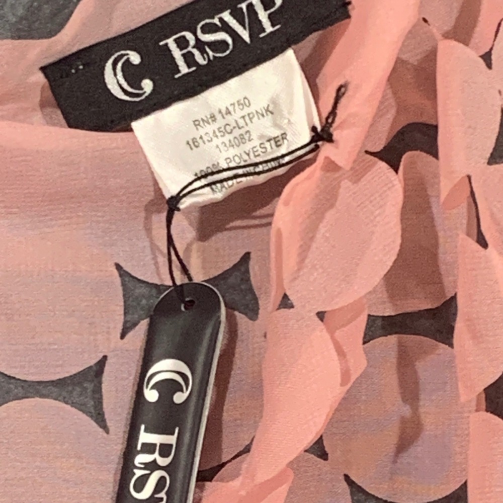 RSVP Light Pink Polka Dot Scarf Lightweight Fashion Accessory‎ Romantic Classic